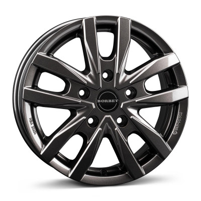 Borbet CW5 mistral anthracite glossy 6,5x16 5x160 ET60 CB65,1 60° 1200 kg 497844