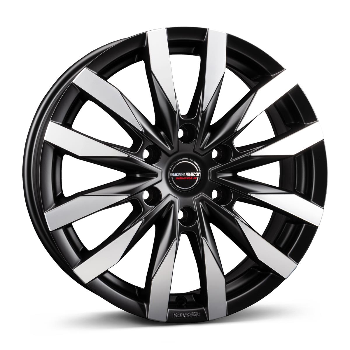 Borbet CW6 black polished matt 7,5x18 6x114.3 ET45 CB66,1 60° 1160 kg 497356
