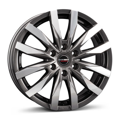 Borbet CW6 mistral anthracite glossy polished 6,5x16 6x130 ET54 CB84,1 60° 1350 kg 497023