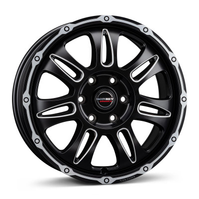 Borbet CW8 black rim window polished matt 8x18 6x139.7 ET35 CB106,1 60° 1400 kg 222734