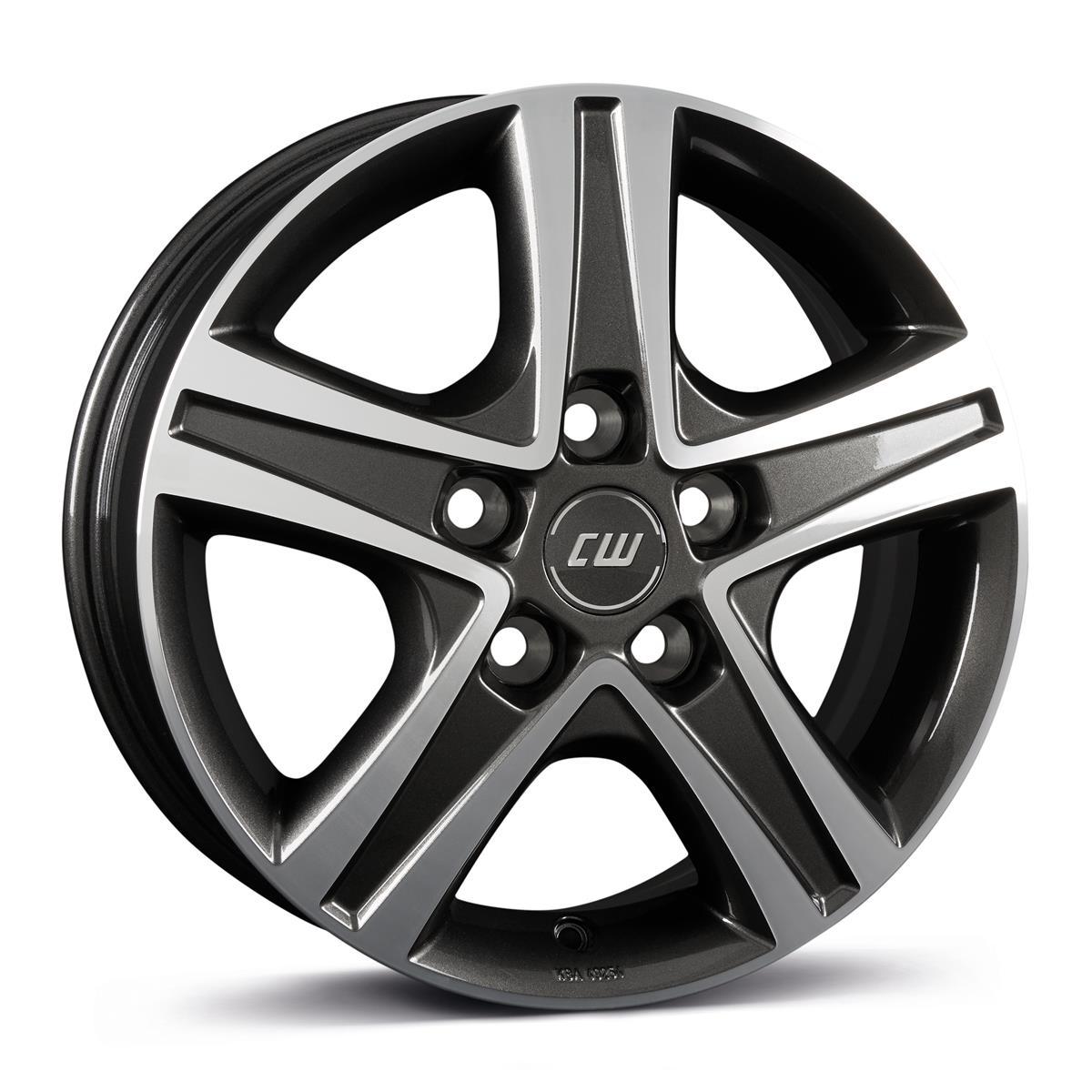 Borbet CWD mistral anthracite glossy polished 6x16 5x118 ET68 CB71,1 60° 1320 kg 496690