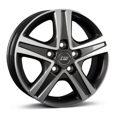 Borbet CWD mistral anthracite glossy polished 7x17 5x120 ET55 CB65,1 R13 875 kg 8130058