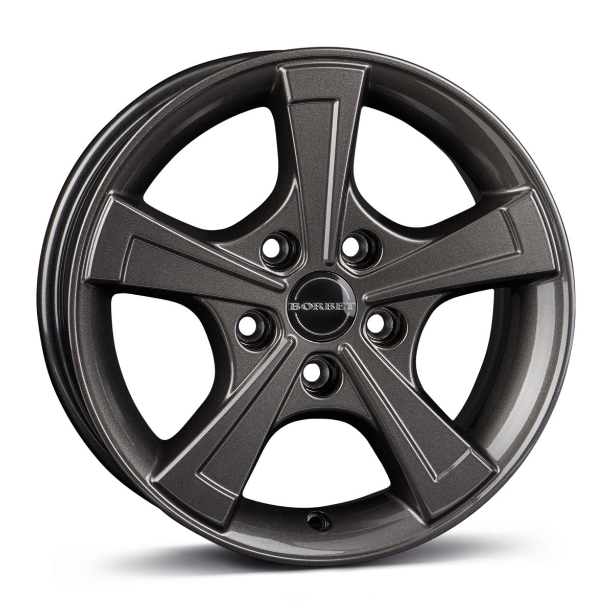 Borbet CWT mistral anthracite glossy 6x15 5x112 ET30 CB66,6 60° 1100 kg 497746