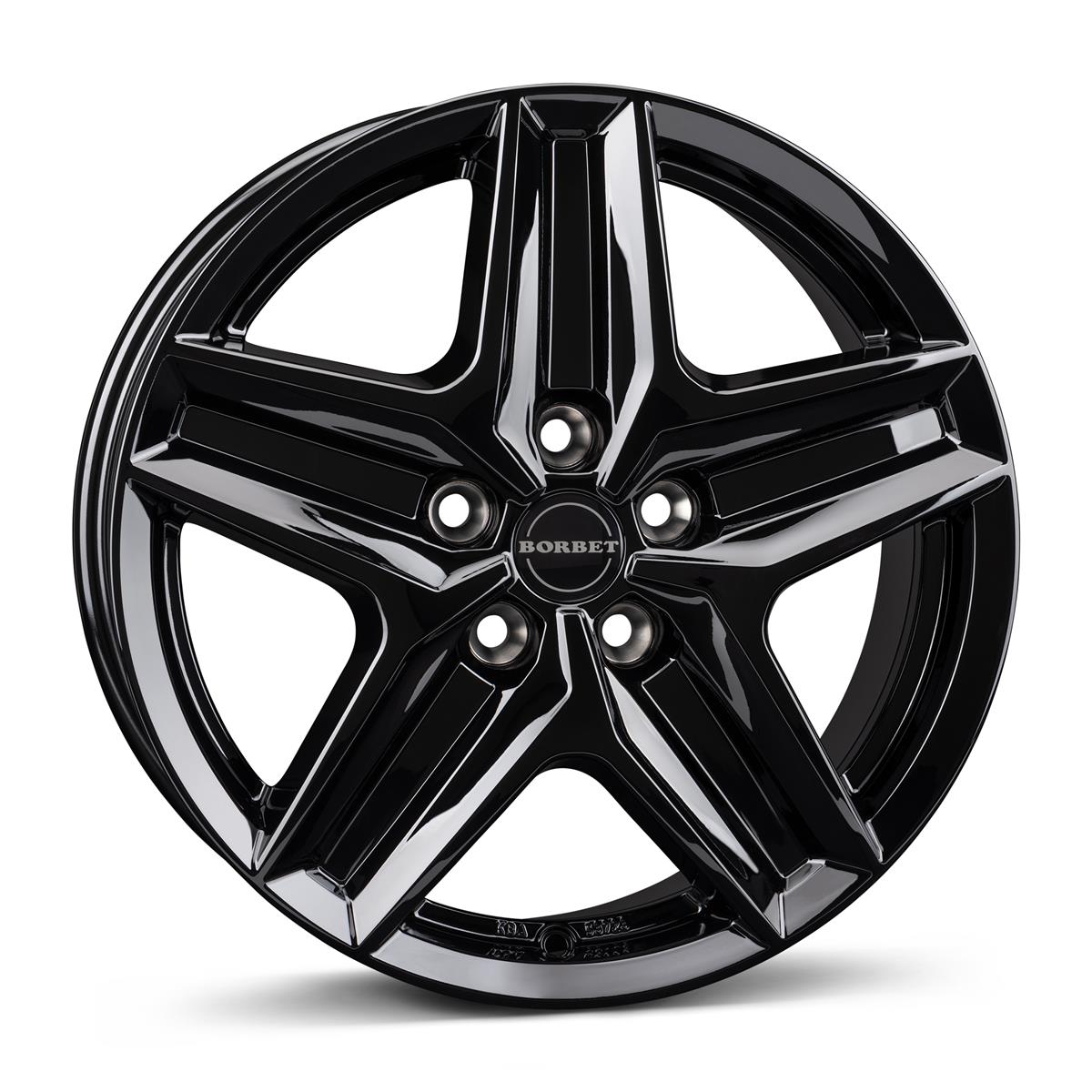 Borbet CWZ black glossy 7,5x18 5x130 ET53 CB78,1 60° 1250 kg 497642