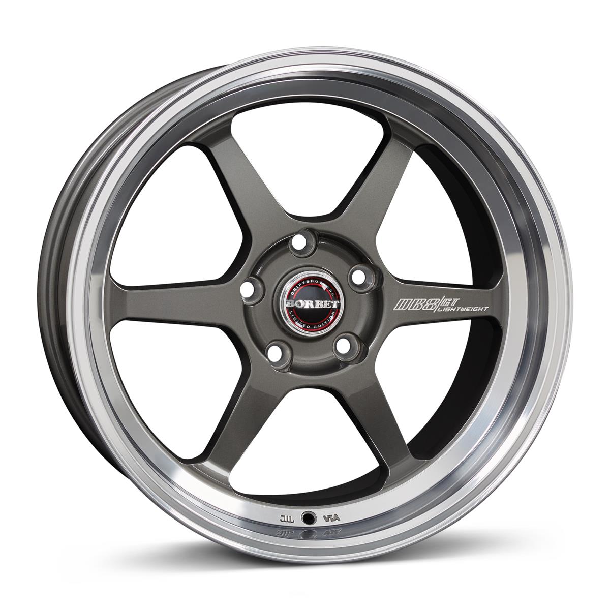Borbet DB8GT graphite rim polished 8,5x18 5x120 ET20 CB72,6 60° 600 kg 496306