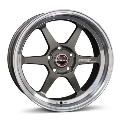 Borbet DB8GT graphite rim polished 9,5x18 5x100 ET30 CB64,1 60° 600 kg 496307