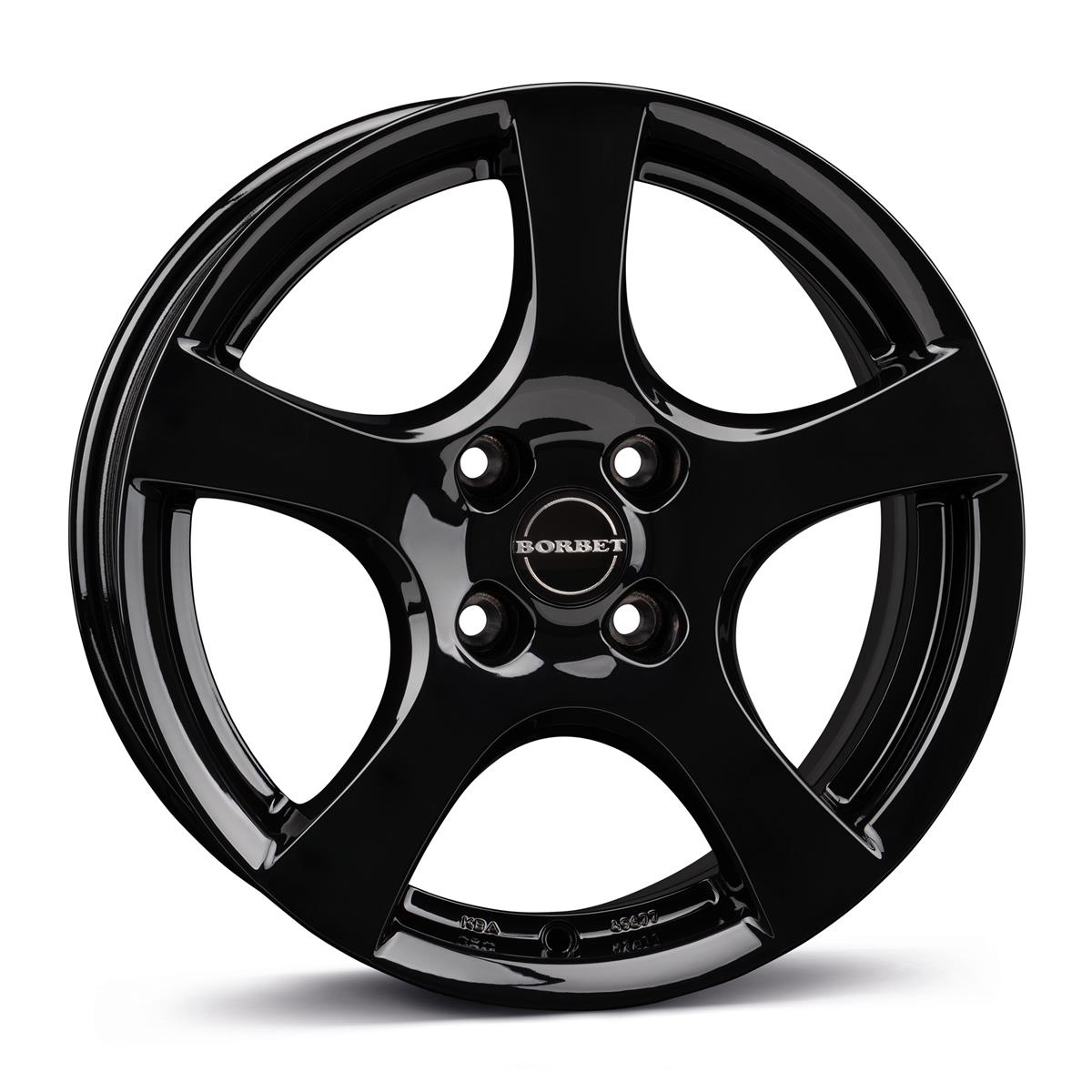 Borbet F black glossy 6x15 4x100 ET40 CB64,1 60° 590 kg 8135633