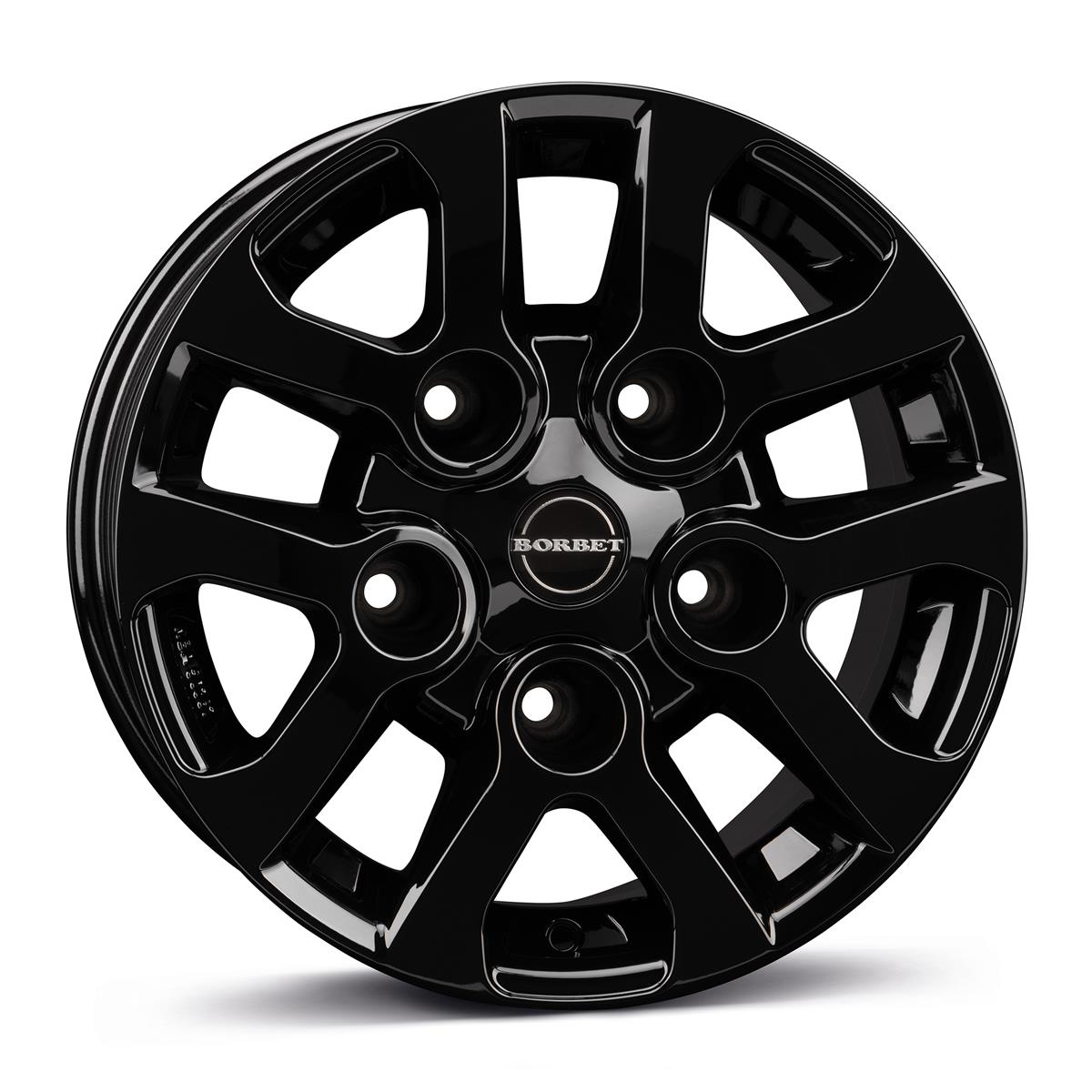 Borbet LD black glossy 8x16 5x165.1 ET5 CB113,0 60° 1150 kg 300009