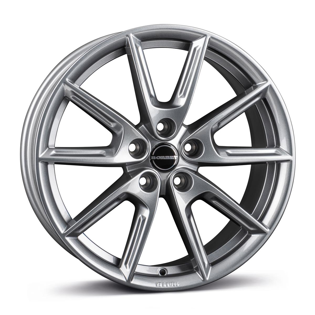 Borbet LX18 grey glossy 8x18 5x114.3 ET48 CB72,6 60° 690 kg 497224