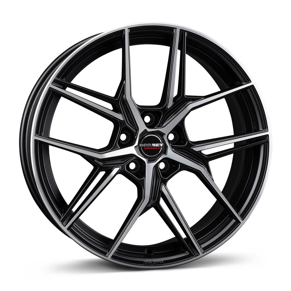 Borbet QX black polished matt 8x19 5x112 ET49 CB66,6 60° 650 kg 498030