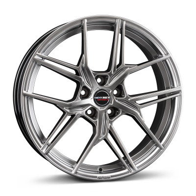 Borbet QX hyper black silver 8x19 5x112 ET49 CB66,6 60° 650 kg 498031