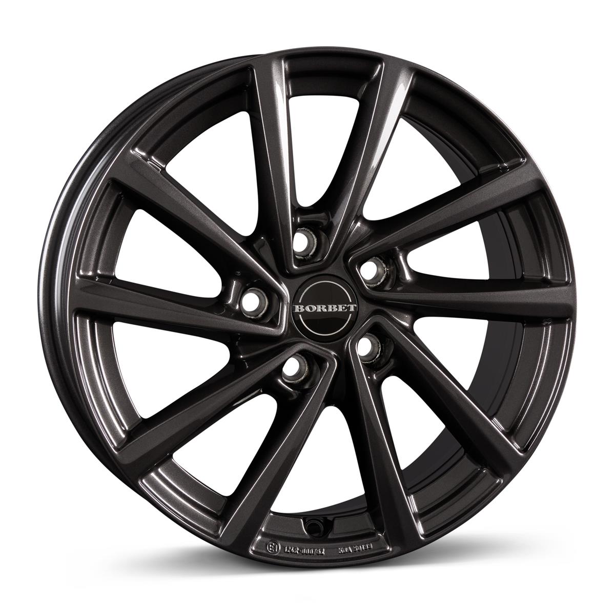 Borbet V mistral anthracite glossy 7x17 5x112 ET54 CB66,6 60° 650 kg 496043
