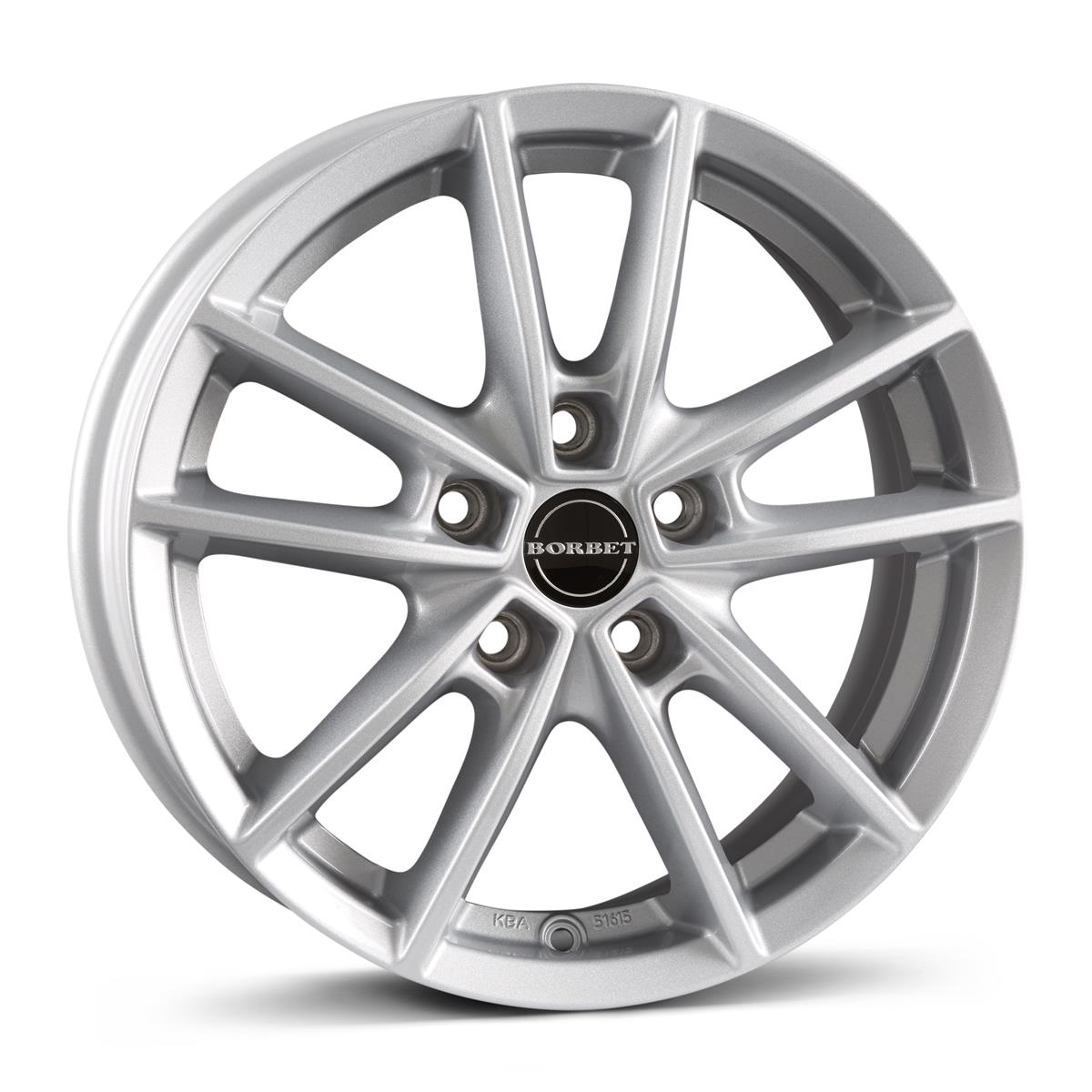 Borbet W Crystal Silver 6,5x16 5x108 ET47 CB63,3 60° 700 kg 498700