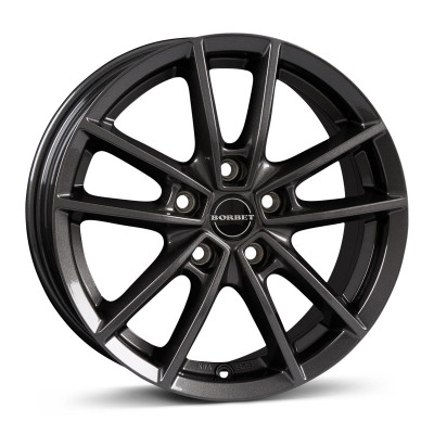 Borbet W mistral anthracite glossy 6x15 5x100 ET45 CB64,1 60° 650 kg 497962