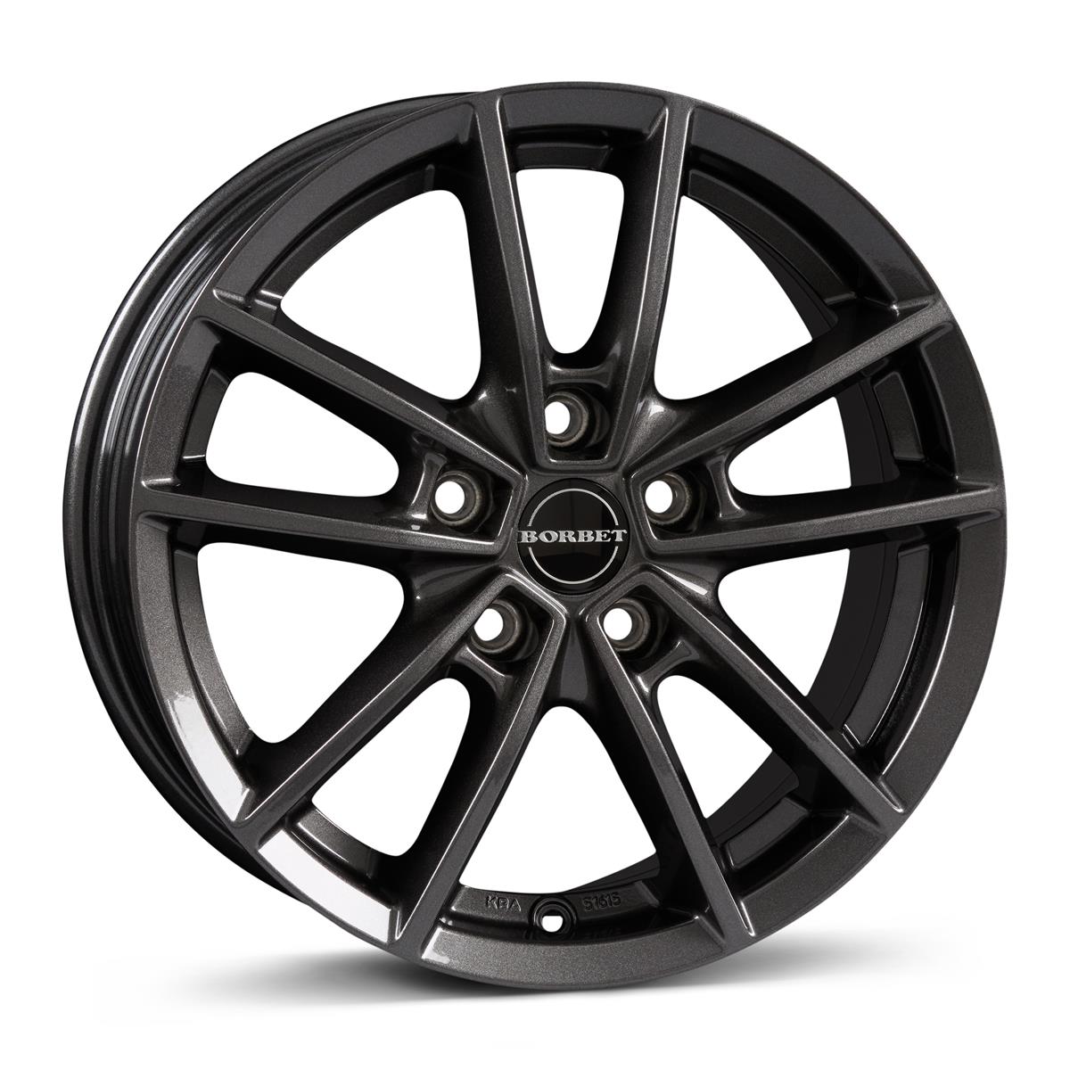 Borbet W mistral anthracite glossy 8,5x21 5x112 ET45 CB66,6 60° 850 kg 497987