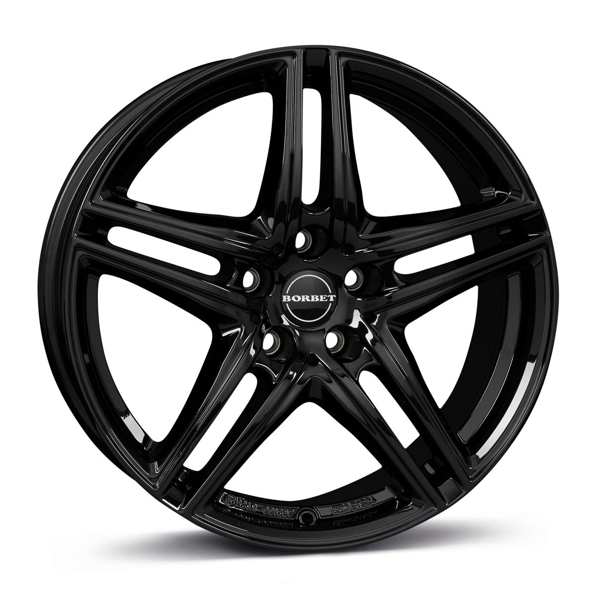 Borbet XR black glossy 7,5x17 5x120 ET35 CB72,6 60° 740 kg 8138571