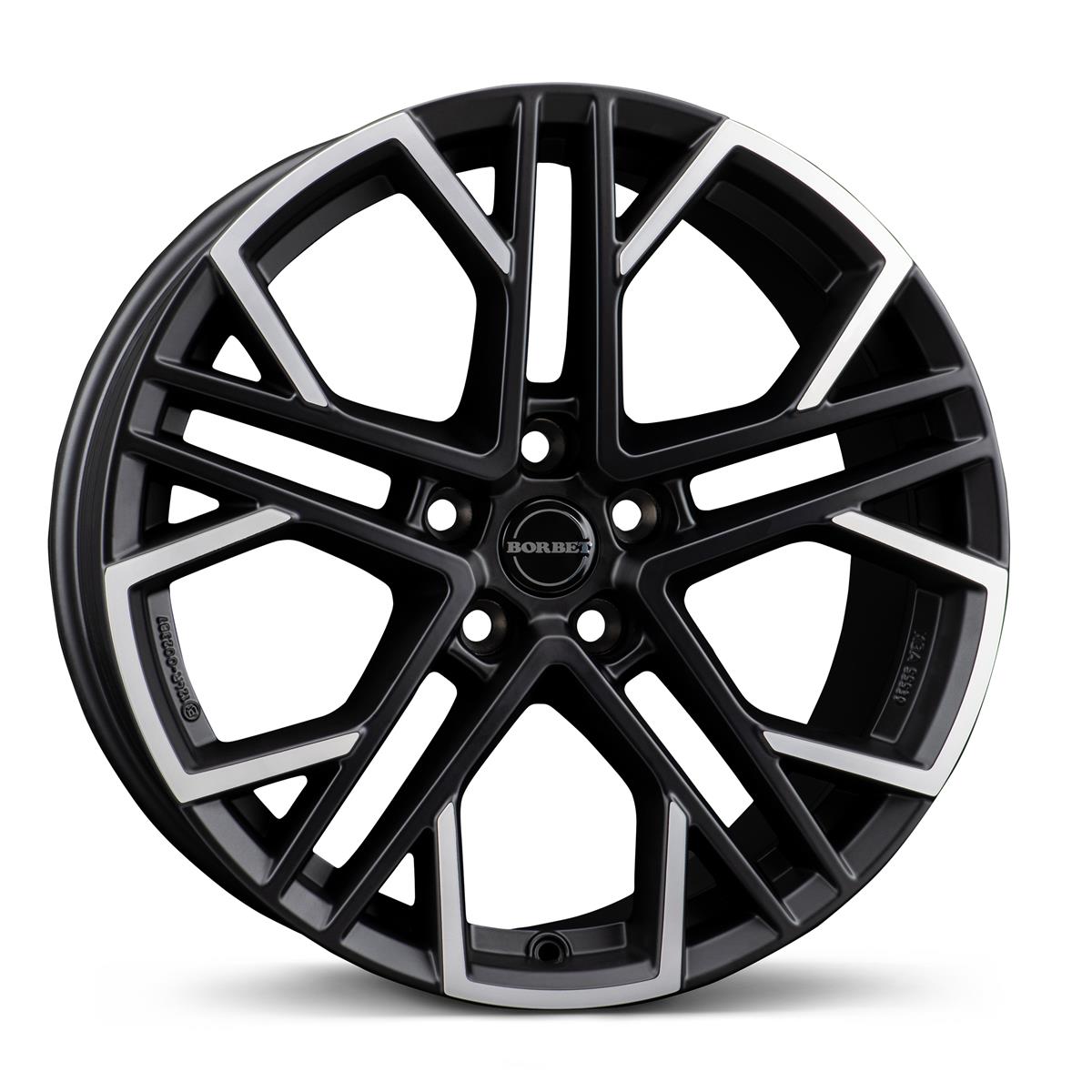Borbet XV black polished matt 8,5x19 5x112 ET45 CB72,6 60° 880 kg 498184