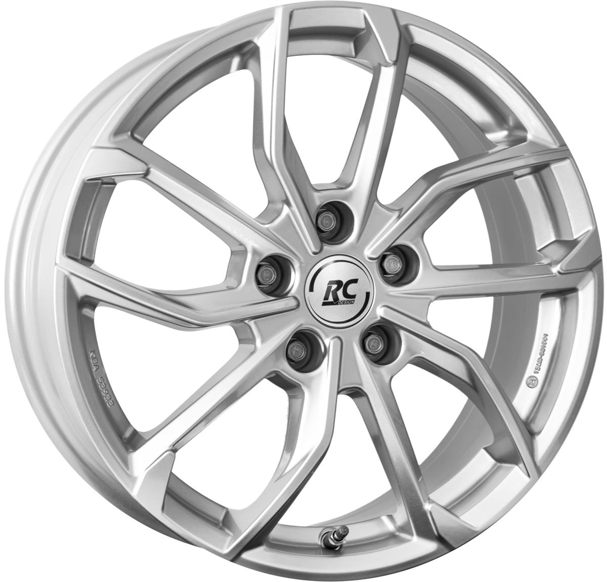 RC Design RC34 Kristallsilber (KS) 8x18 5x112 ET45 CB57,1 R14 820 kg 362613