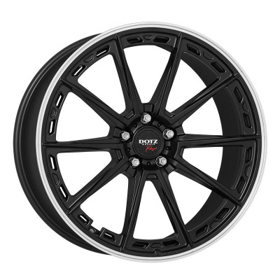 Dotz Sonoma dark Black matt/polished lip 8,5x19 5x112 ET38 CB57,1 R13 780 kg OSO9L8KL38E
