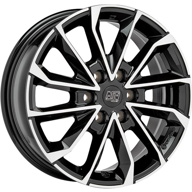 MSW 42 Van Gloss Black Full Polished 7,5x19 6x120 ET52,5 CB74,5 60° 1250 kg W19473001T56
