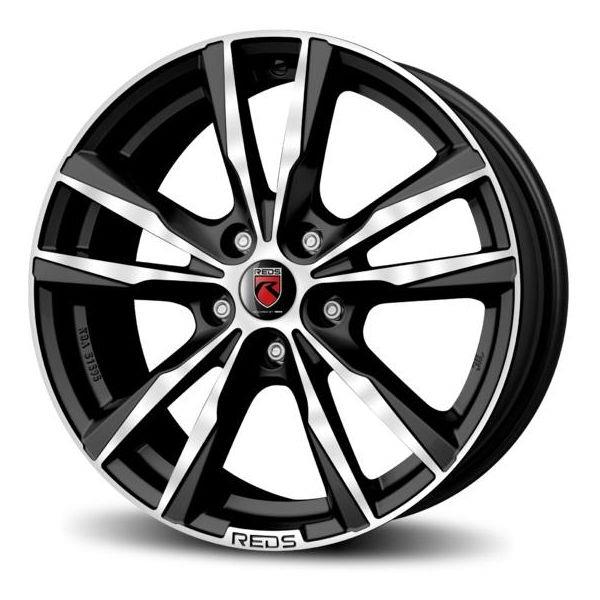 Reds K2 HD Matt Black polished 7,5x17 5x108 ET45 CB72,3 60° 700 kg WKHE75745508
