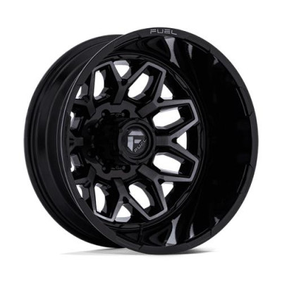 Fuel D875 Flux Dually Gloss Black Brush-Fc Gray Tint 8,25x22 8x170 ET104 CB125,1 60° 1360.5 kg D875228217