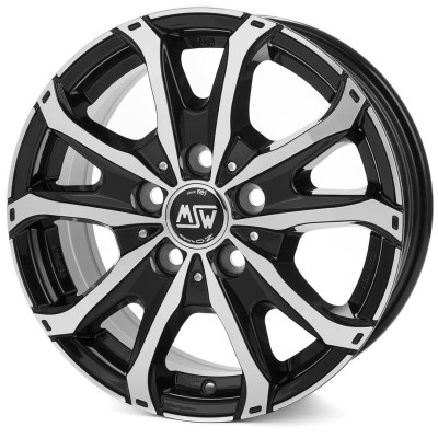 MSW 48 Van Gloss Black Full Polished 6,5x15 5x118 ET55 CB71,1 60° 1200 kg W19481001T56