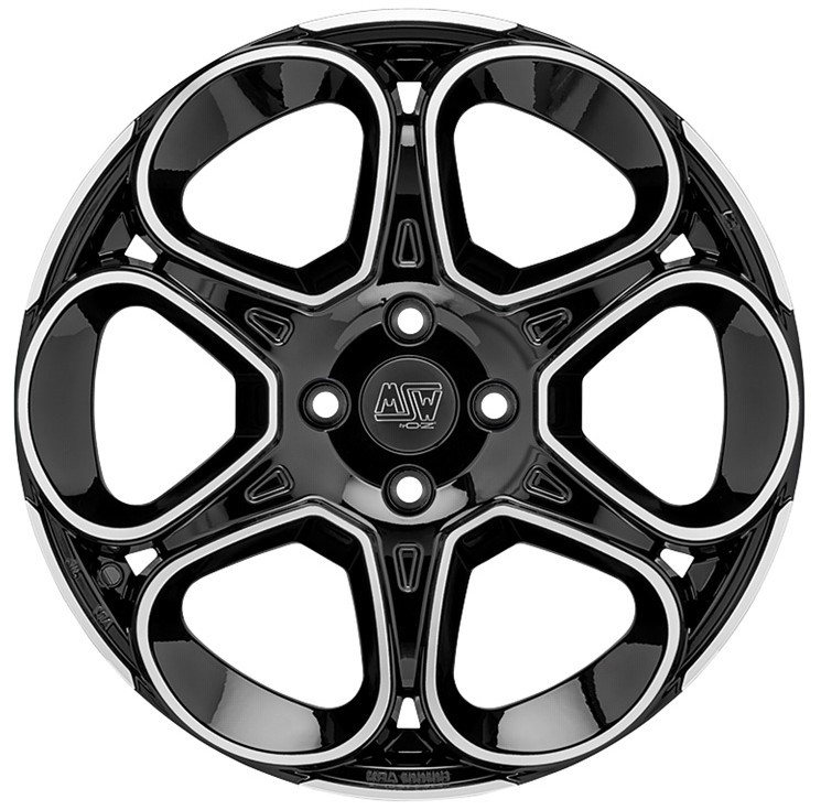 MSW 83 Gloss Black Full Polished 7,5x18 5x110 ET30 CB65,1 60° 650 kg W19471001T56