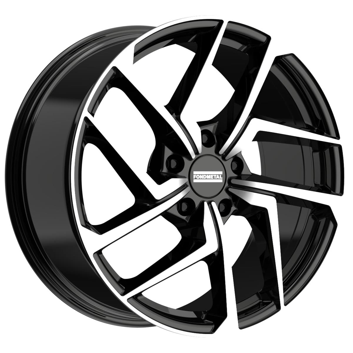 Fondmetal Taara Glossy Black Machined 8,5x19 5x130 ET40 CB66,6 R14 850 kg RF20982