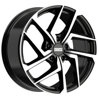 Fondmetal Taara Glossy Black Machined 8,5x19 5x112 ET45 CB66,6 R13 850 kg RF20983