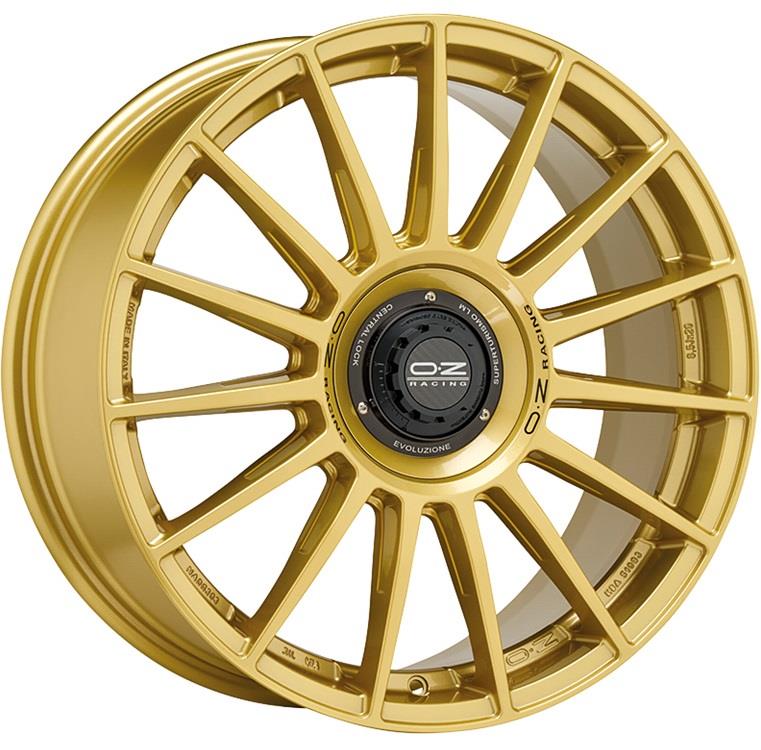 OZ Racing Superturismo Evoluzione Race Gold Black Lettering 8x18 5x112 ET35 CB75,0 R12 690 kg W01854205E77