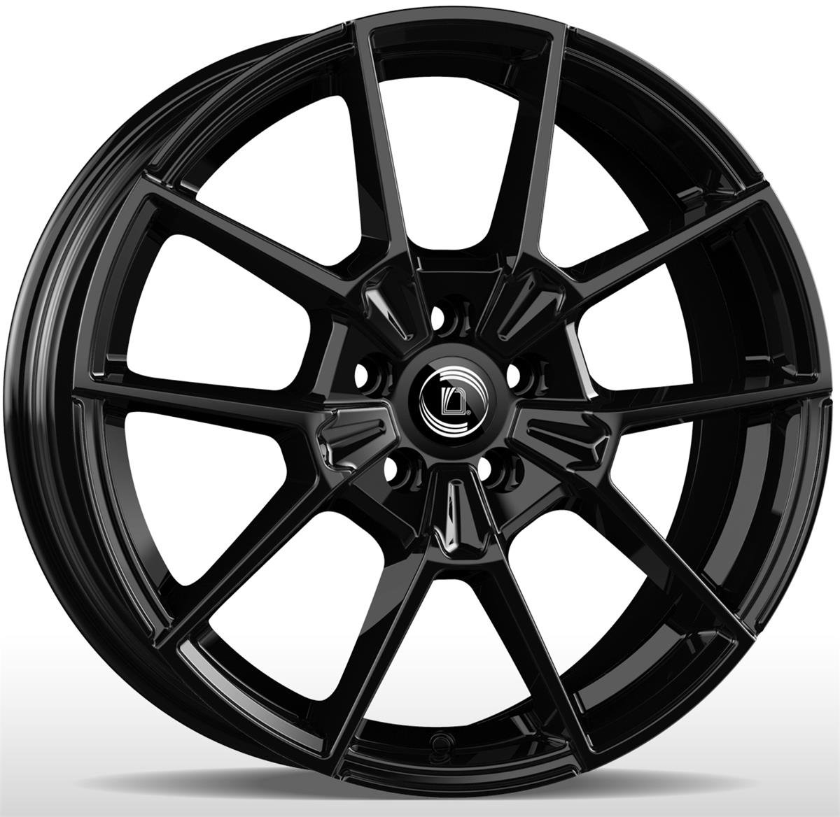 Diewe Neve Glossy Black 7,5x18 5x108 ET44 CB65.1 Flat 835 kg NEV175184412831DI