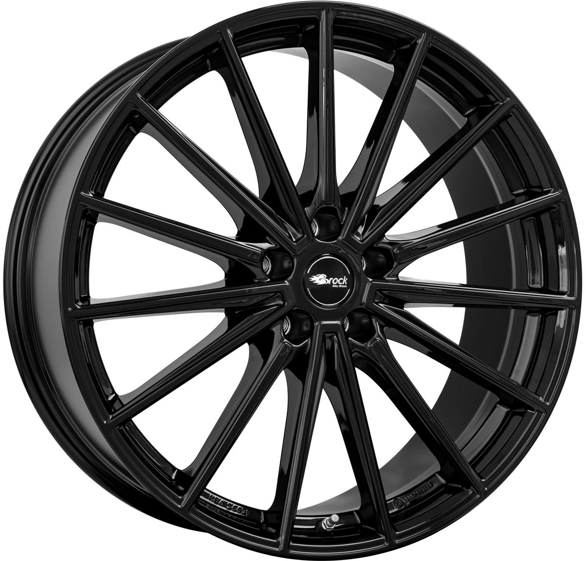 Brock B43 Schwarz Glanz (SG) 10x20 5x114.3 ET45 CB64,1 60° 900 kg 371561