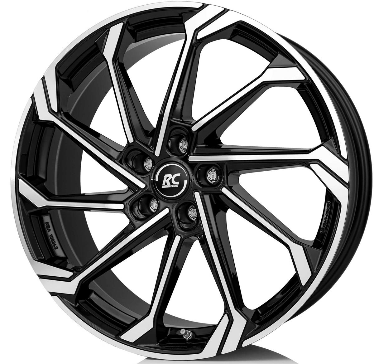 RC Design RC36 Schwarz Glanz Voll-Poliert (SGVP) 7,5x20 5x114.3 ET45 CB66,6 R13 860 kg 373886