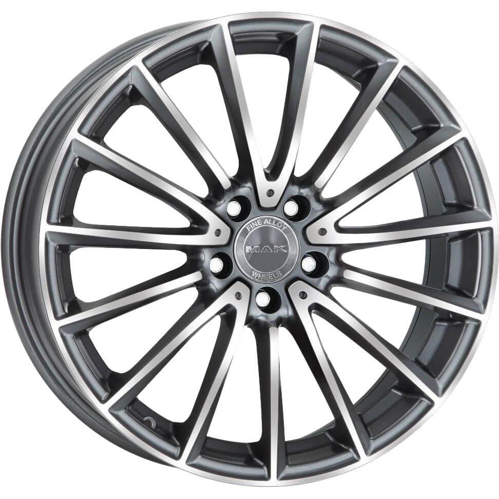 MAK Komet Gun Met-Mirror Face 8,5x21 5x112 ET39 CB66,6 R14 1050 kg F8521KMQM39WSY