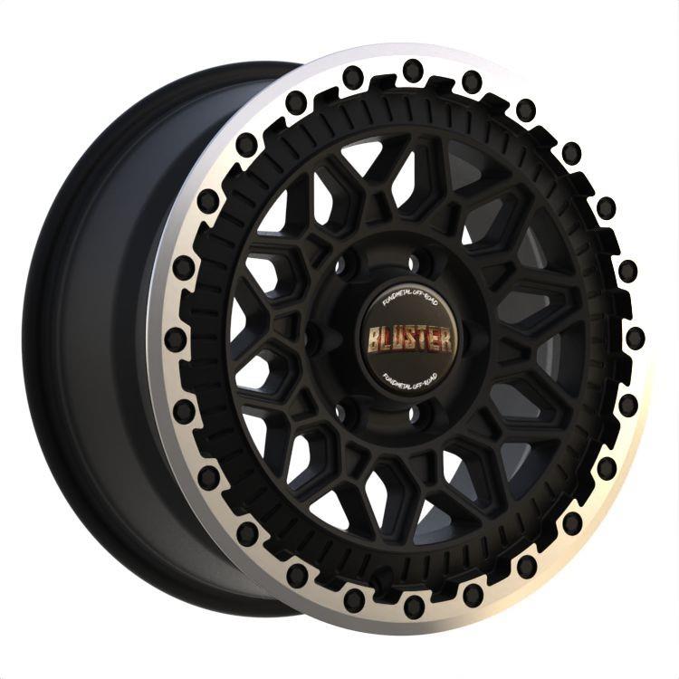 Fondmetal Bluster Matt Black Machined Lip 8x18 4x108 ET36 CB65,1 Flat 800 kg RF20033