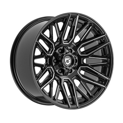 Gear Off Road 770 Edge Glossy Black Milled 10x20 6x139.7 ET-19 CB106,1 (PCD2: 6x135) 60° RF20475