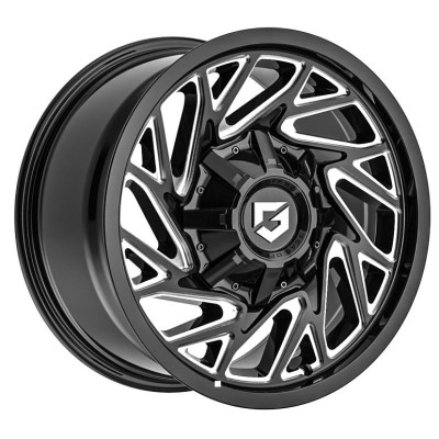Gear Off Road 769 Sequence Glossy Black Milled 9x17 6x139.7 ET18 CB106,1 (PCD2: 6x135) 60° 1000 kg RF20457