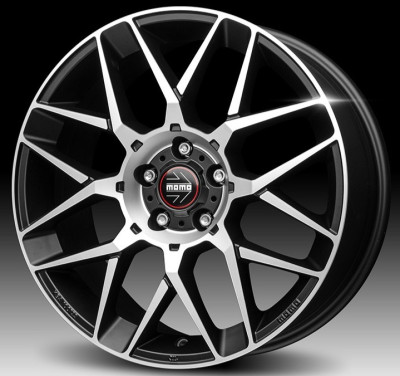 Momo REVENGE EVO 2.0 Matt Black Polished 8x18 5x114.3 ET35 CB72,3 60° 700 kg W2RE80835514E