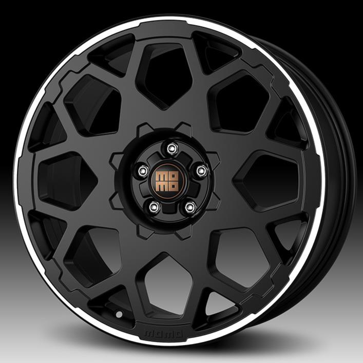 Momo HEAVY DUTY Matt Black Polished 8,5x20 5x114.3 ET45 CB72,3 60° 1035 kg WHDE85045514E