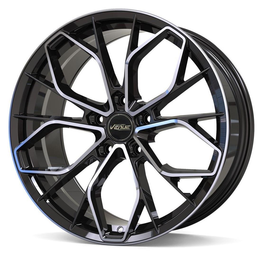 Venue Rocker Black Polished 9x20 5x120 ET35 CB72.6 60° 900 kg VROC209512035726BP