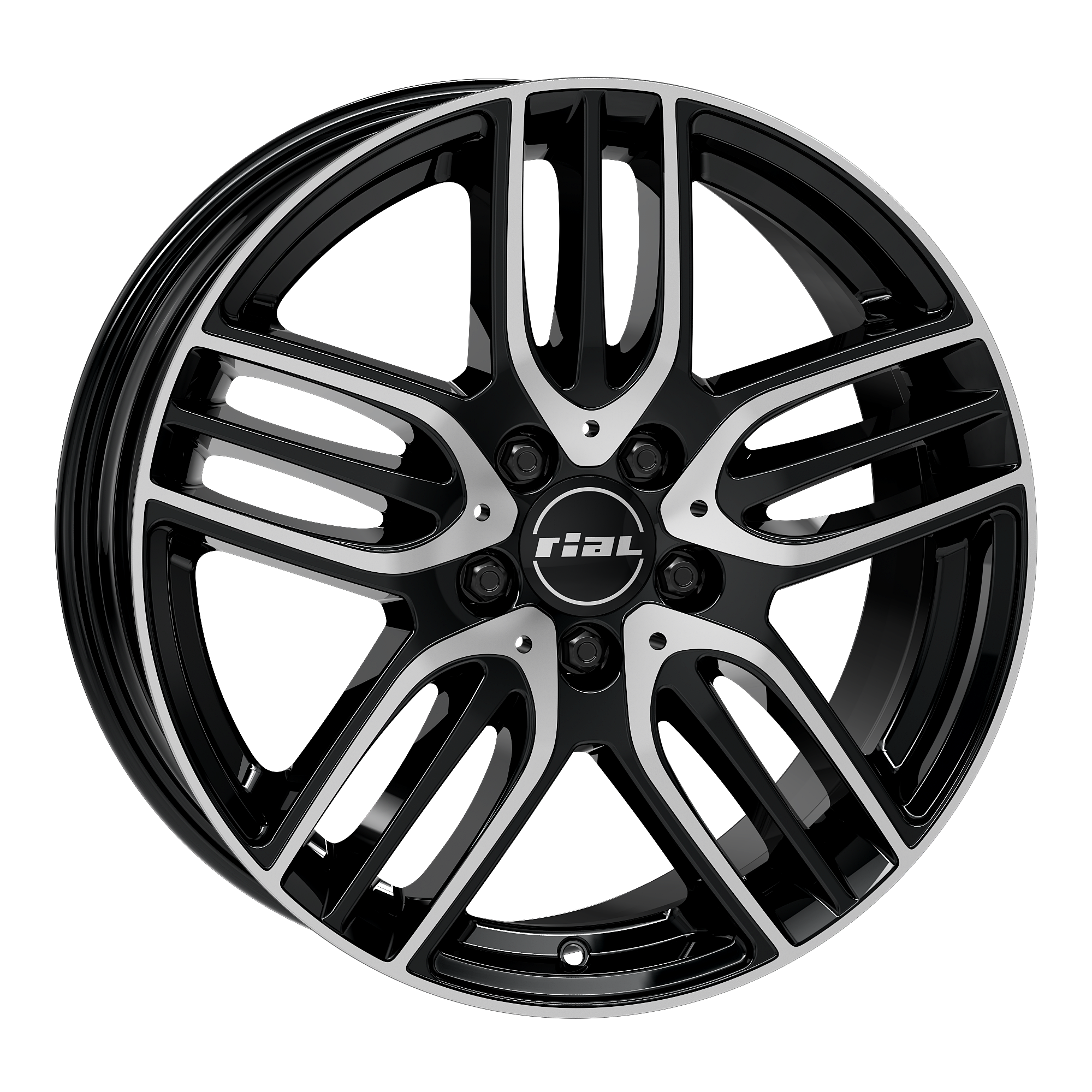 Rial M14-E diamond-black frontpolished 7,5x18 5x112 ET52 CB66,5 Flat M14-E-75852M83-1