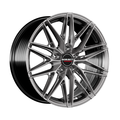 Borbet FB1 hyper black silver 8x18 5x112 ET40 CB72,5 60° 760 kg 498502