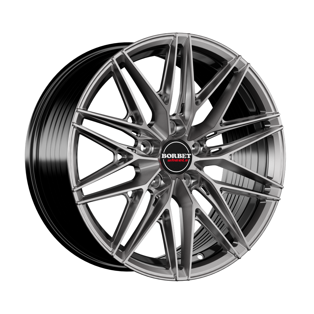 Borbet FB1 hyper black silver 8x18 5x120 ET40 CB72,5 60° 760 kg 498504