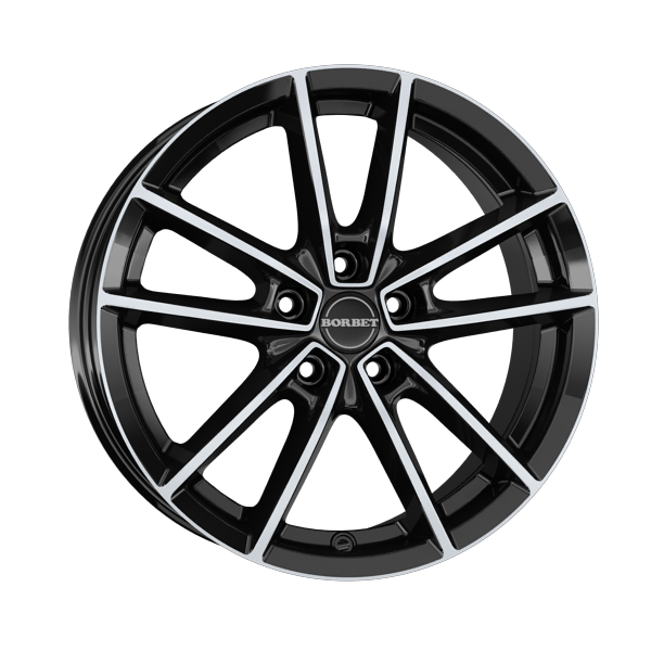 Borbet XE1 black polished glossy 7,5x18 5x112 ET23 CB66,6 60° 820 kg 498505