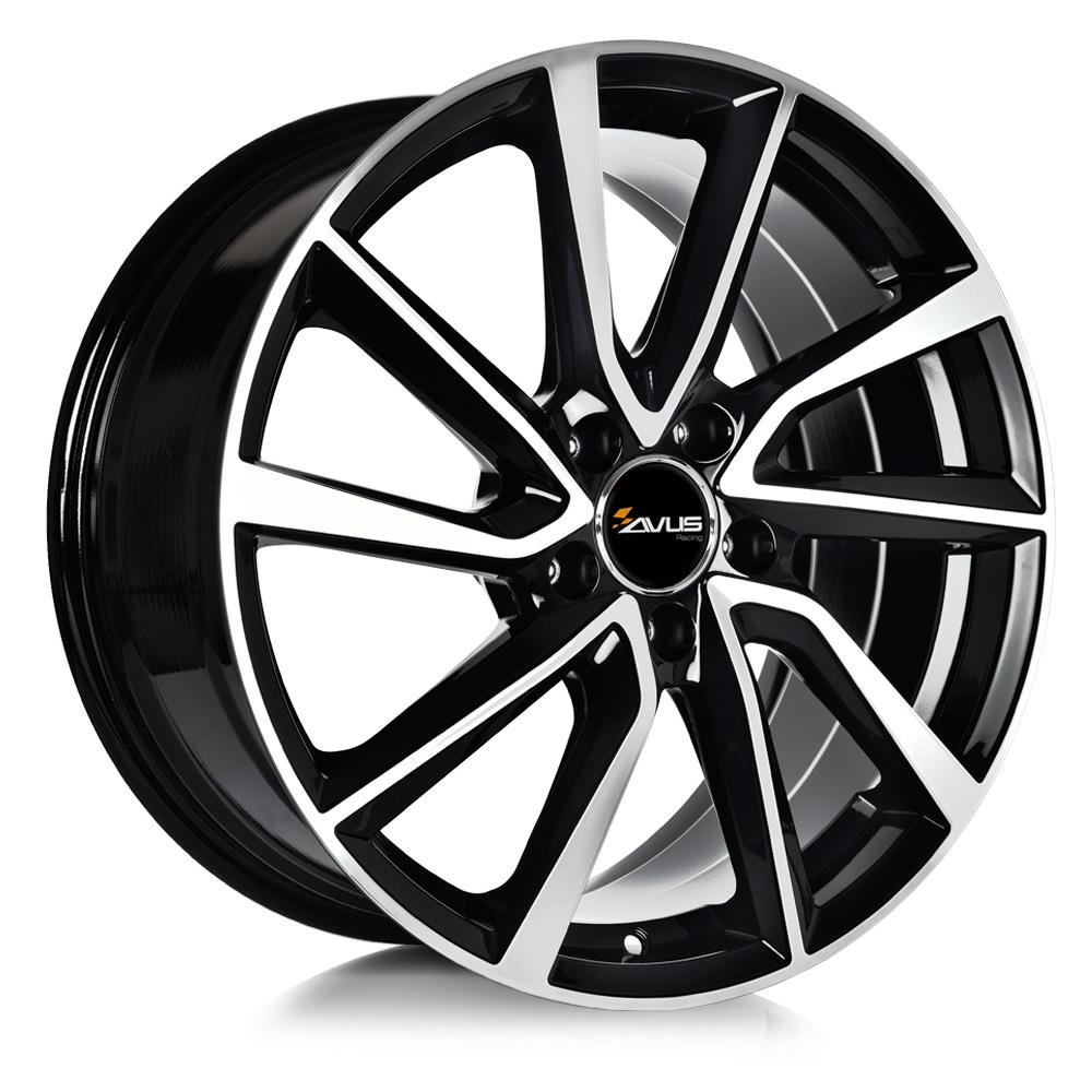 Avus AC-518 Black Polished 8x19 5x112 ET32 CB66.6 R13 750 kg 518080195112032666D0