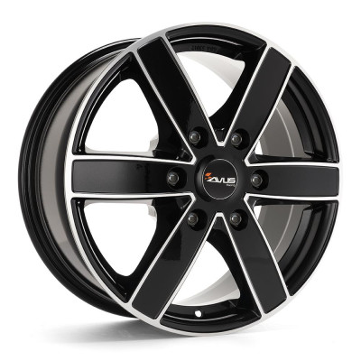 Avus AC-V61 Black Polished 6,5x16 6x125 ET68 CB74.1 60° 1215 kg V61065166125068741D0
