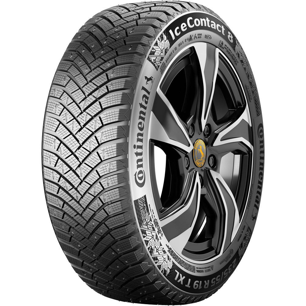 225/60R18 CONTINENTAL ICECONTACT 8 104T XL FR Studded 3PMSF IceGrip M+S